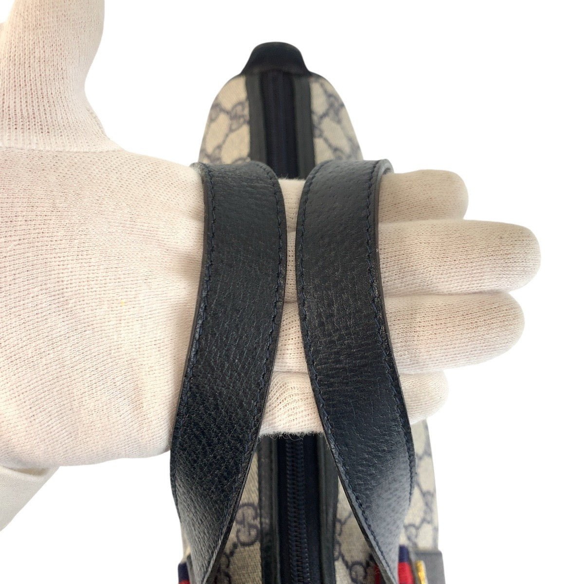 24205
GUCCI グッチ ヴィンテージ シェリーライン グレー ネイビー ゴールド金具 GGスプリームキャンバス / レザー 39 02 040 ハンドバッグ ミニボストン レディース ABP30
