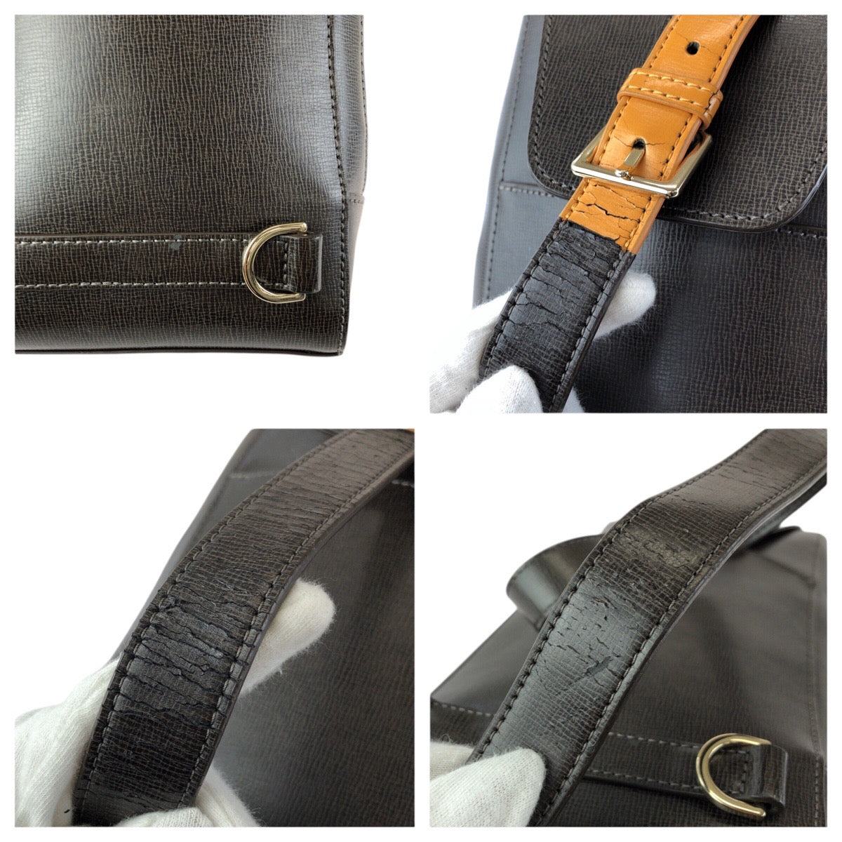 24206
Paul Smith ポール スミス カラードチップレザー ブラウン オレンジ ゴールド金具 レザー ボディバッグ ショルダーバッグ メンズ B23
