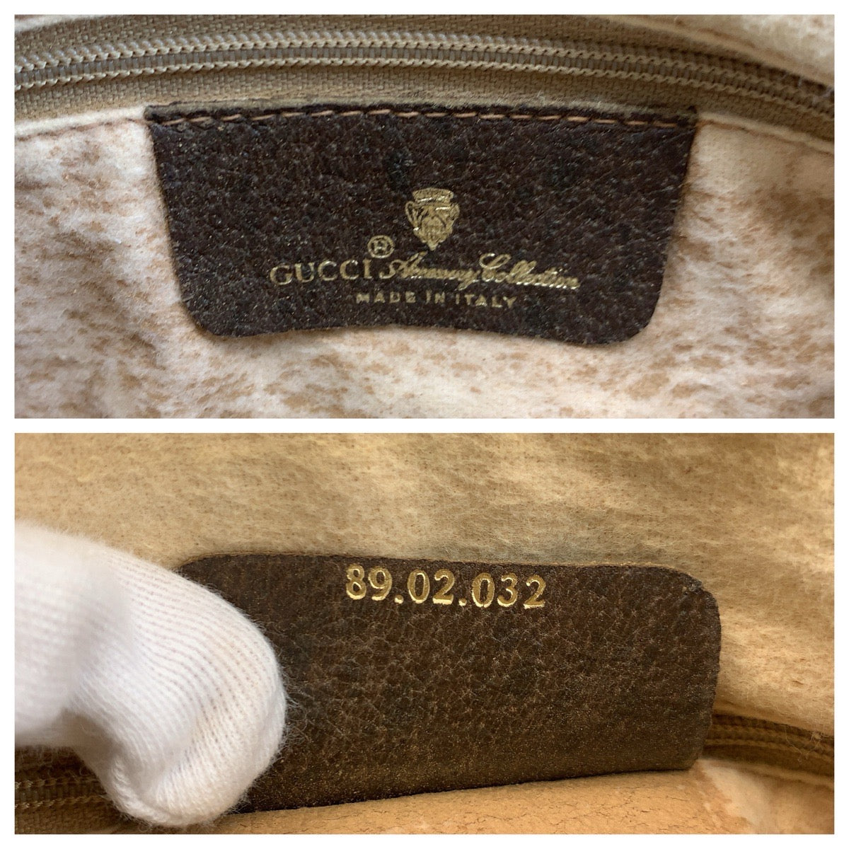 24212
GUCCI グッチ ヴィンテージ ベージュ ブラウン ゴールド金具 GGスプリームキャンバス / レザー 89 02 032 ショルダーバッグ ポシェット レディース AB30