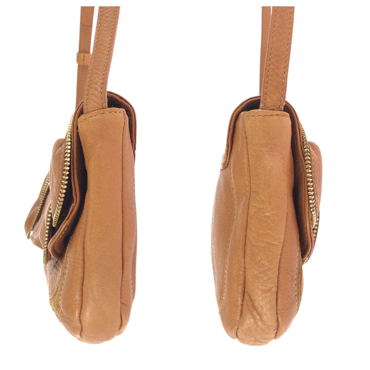24216
SEE BY CHLOE シーバイクロエ ブラウン キャメル ゴールド金具 レザー 031095 ショルダーバッグ ハンドバッグ レディース A21
