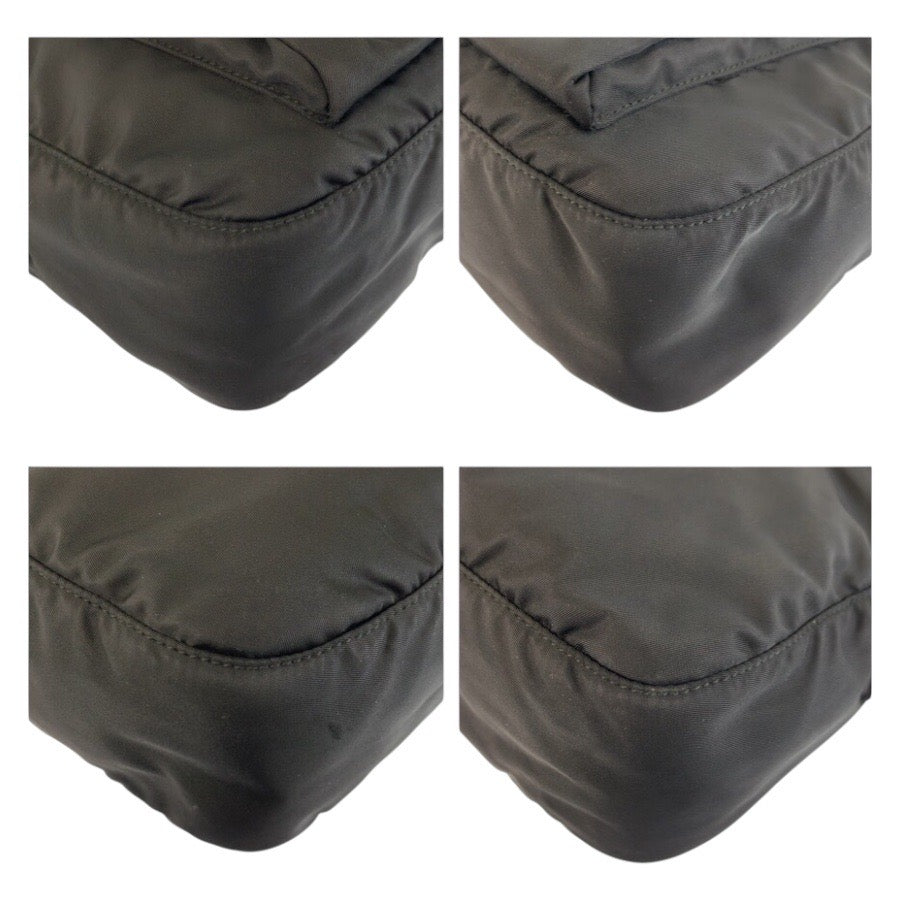24217
PRADA プラダ テスート ブラック 黒 シルバー金具 ナイロン ショルダーバッグ ポシェット レディース ABP35