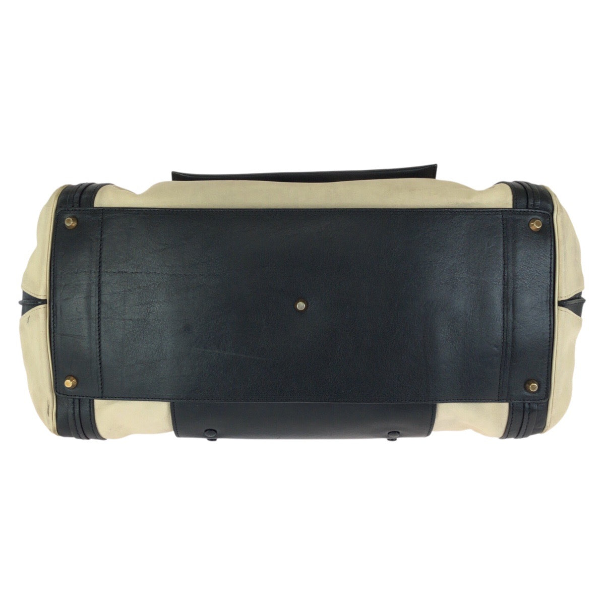 24220
Chloe クロエ アリス ベージュ ブラック ゴールド金具 レザー トートバッグ ハンドバッグ レディース ABP35