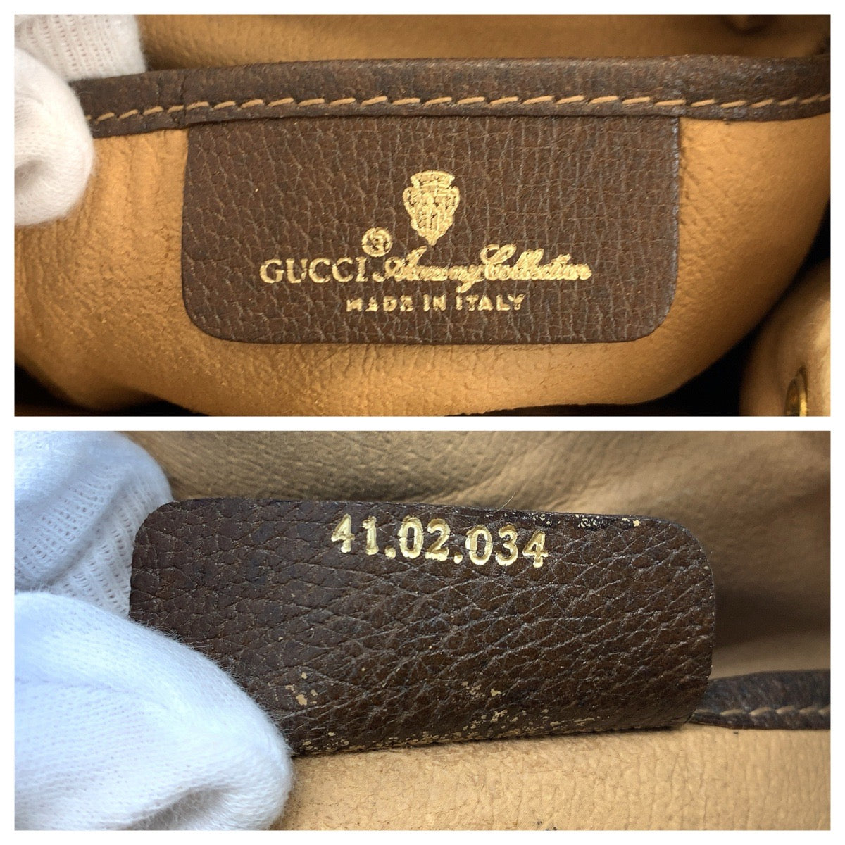 24222
GUCCI グッチ ヴィンテージ シェリーライン ベージュ ブラウン ゴールド金具 GGスプリームキャンバス / レザー 41 02 034 ショルダーバッグ レディース AB35