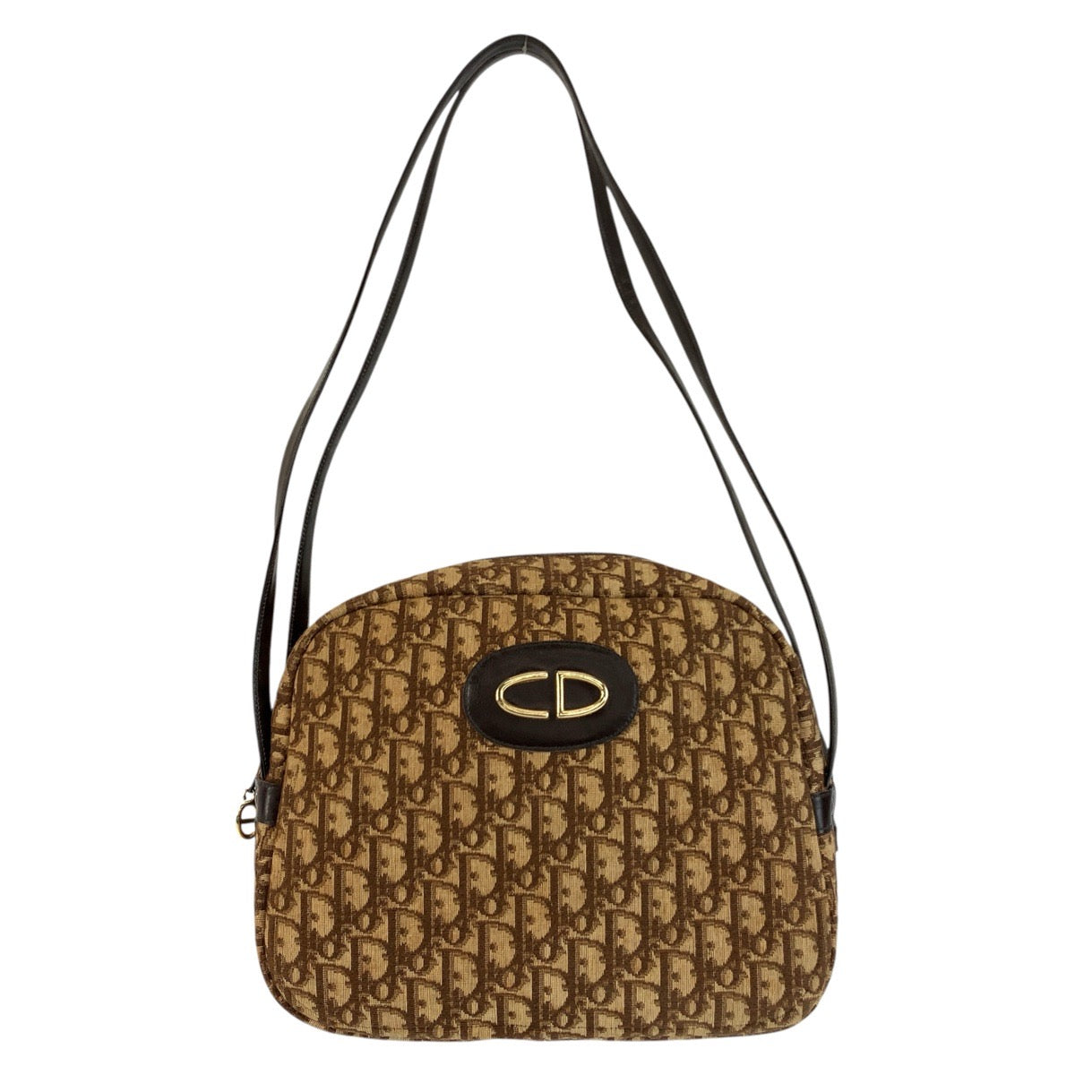 24224
Christian Dior クリスチャンディオール トロッター ベージュ ブラウン ゴールド金具 キャンバス / レザー ショルダーバッグ レディース ABP30