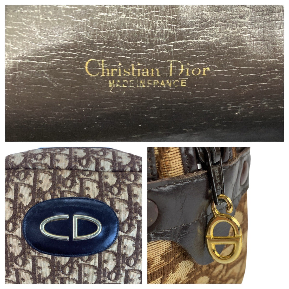 24224
Christian Dior クリスチャンディオール トロッター ベージュ ブラウン ゴールド金具 キャンバス / レザー ショルダーバッグ レディース ABP30