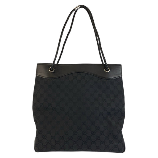 24225
GUCCI グッチ ブラック 黒 GGキャンバス / レザー 109141 トートバッグ ショルダーバッグ レディース AB35