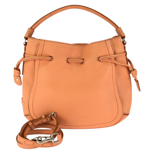 24226
COLE HAAN コールハーン ２way オレンジ シルバー金具 レザー ハンドバッグ ショルダーバッグ レディース ABP8