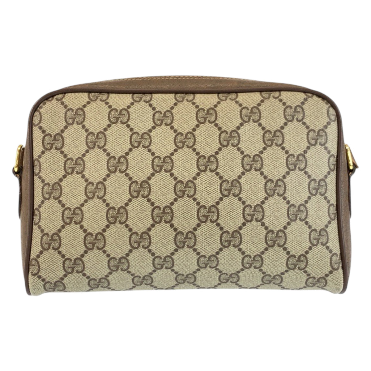 24227
GUCCI グッチ ヴィンテージ シェリーライン ベージュ ブラウン ゴールド金具 GGスプリームキャンバス / レザー 116 02 089 ショルダーバッグ ポシェット レディース AB30