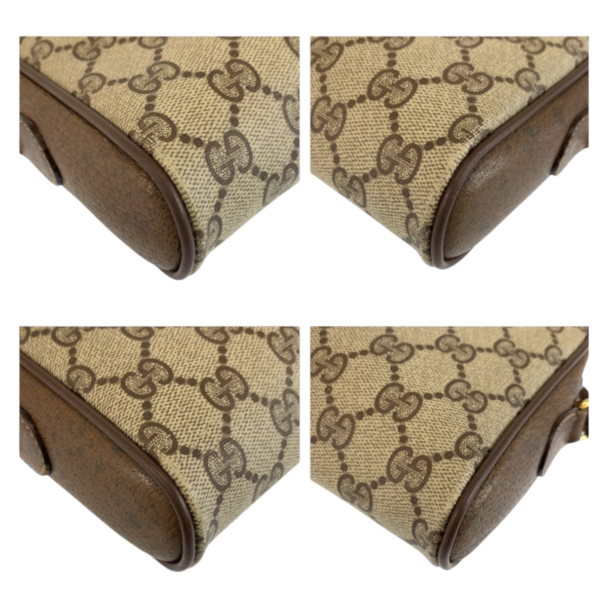 24227
GUCCI グッチ ヴィンテージ シェリーライン ベージュ ブラウン ゴールド金具 GGスプリームキャンバス / レザー 116 02 089 ショルダーバッグ ポシェット レディース AB30