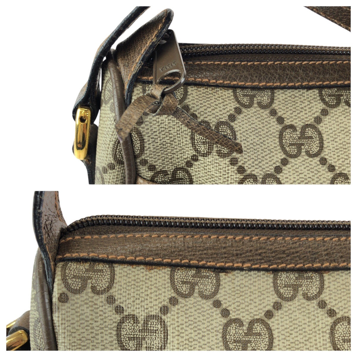 24229
GUCCI グッチ ヴィンテージ オールドグッチ シェリーライン ベージュ ブラウン ゴールド金具 GGスプリームキャンバス 89 02 032 ショルダーバッグ メッセンジャーバッグ レディース AB35