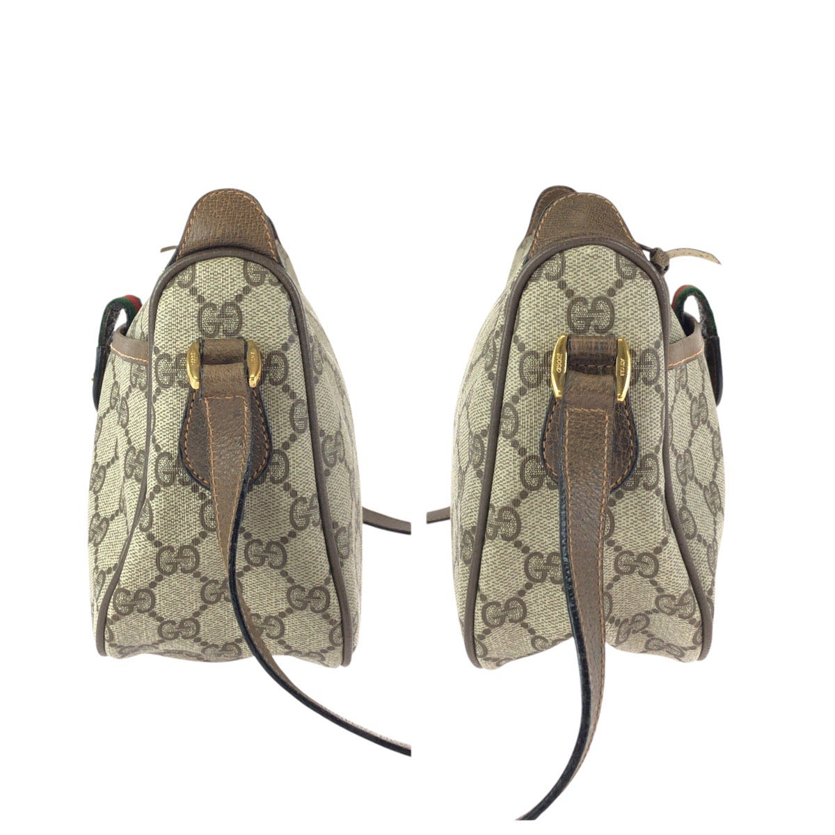 24229
GUCCI グッチ ヴィンテージ オールドグッチ シェリーライン ベージュ ブラウン ゴールド金具 GGスプリームキャンバス 89 02 032 ショルダーバッグ メッセンジャーバッグ レディース AB35