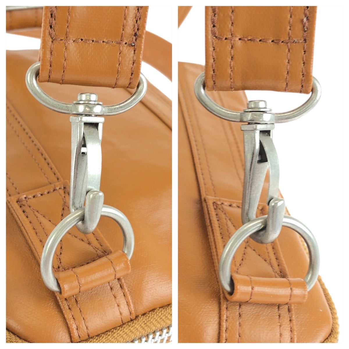 24234
PORTER ポーター フリースタイル ベージュ キャメル シルバー金具 コーティングキャンバス ショルダーバッグ ポシェット メンズ ABP16