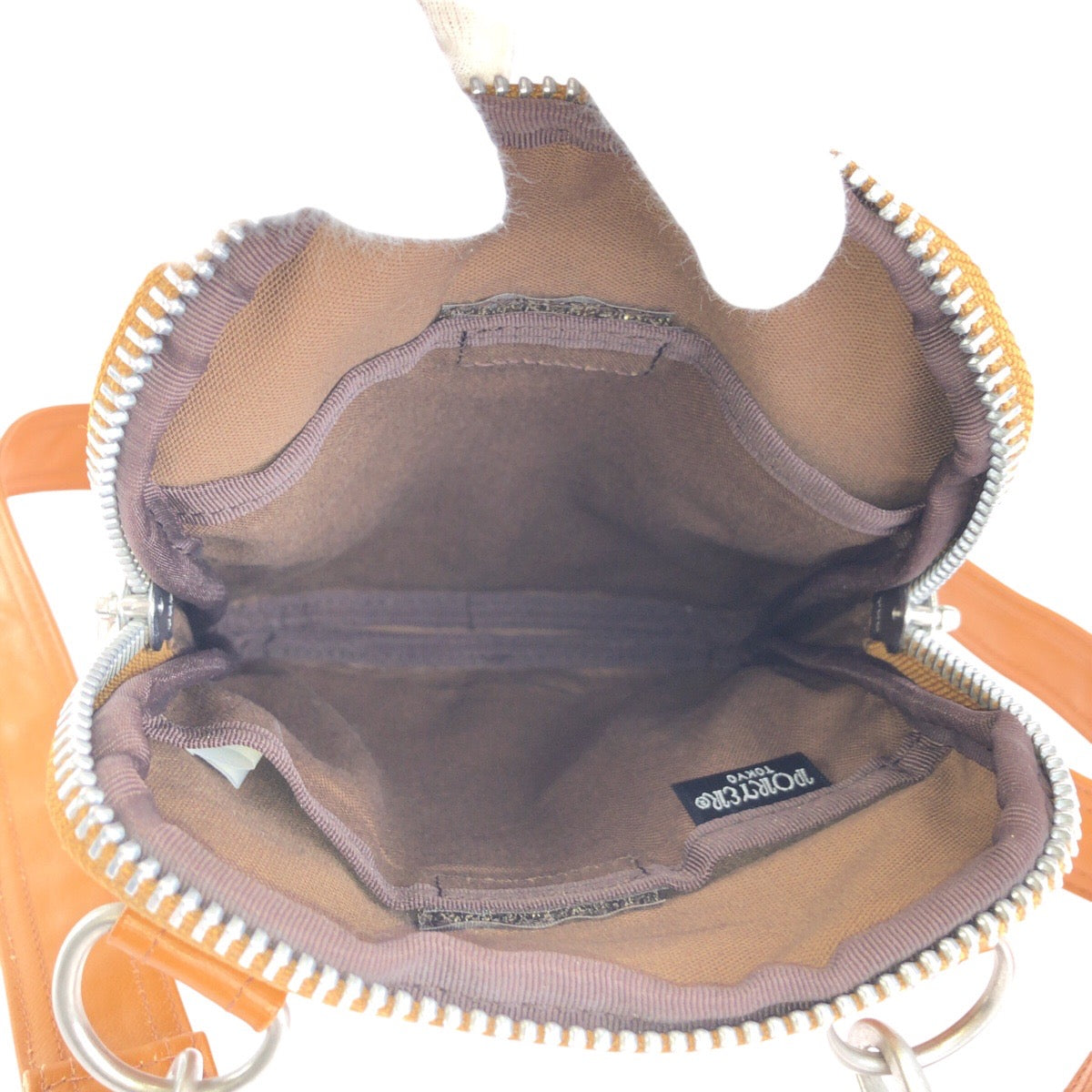 24234
PORTER ポーター フリースタイル ベージュ キャメル シルバー金具 コーティングキャンバス ショルダーバッグ ポシェット メンズ ABP16