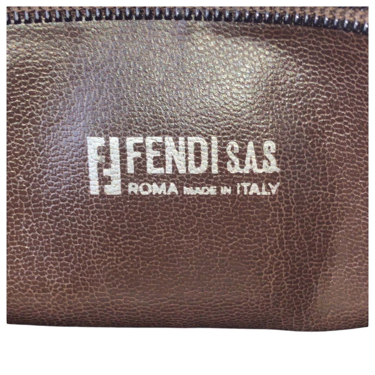 24237
FENDI フェンディ ズッキーノ ブラウン PVC / レザー クラッチバッグ セカンドバッグ 男女兼用 メンズ ABP23