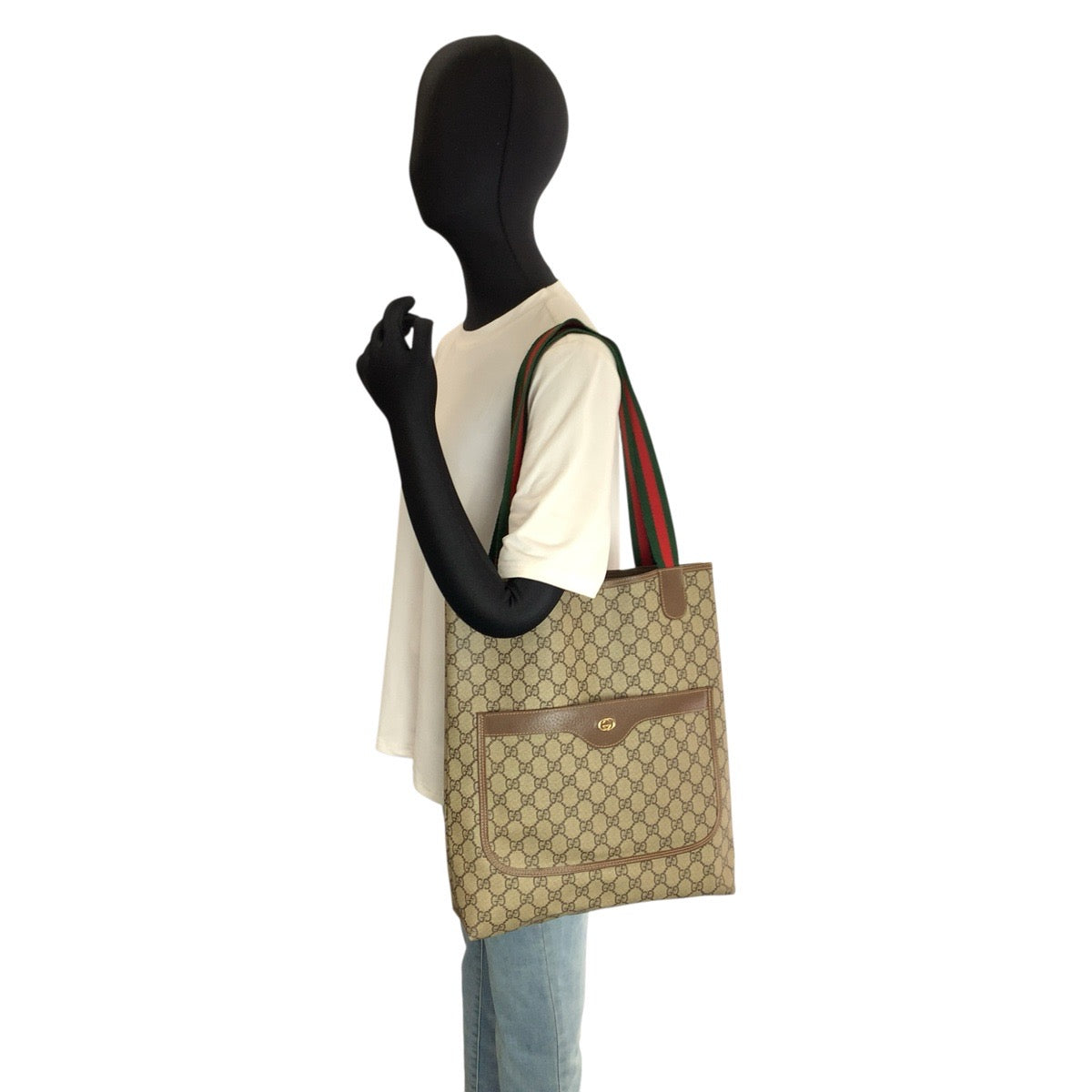 24238
GUCCI グッチ シェリーライン ベージュ ゴールド金具 GGスプリームキャンバス 002 58 6487 トートバッグ ショルダーバッグ レディース ABP23