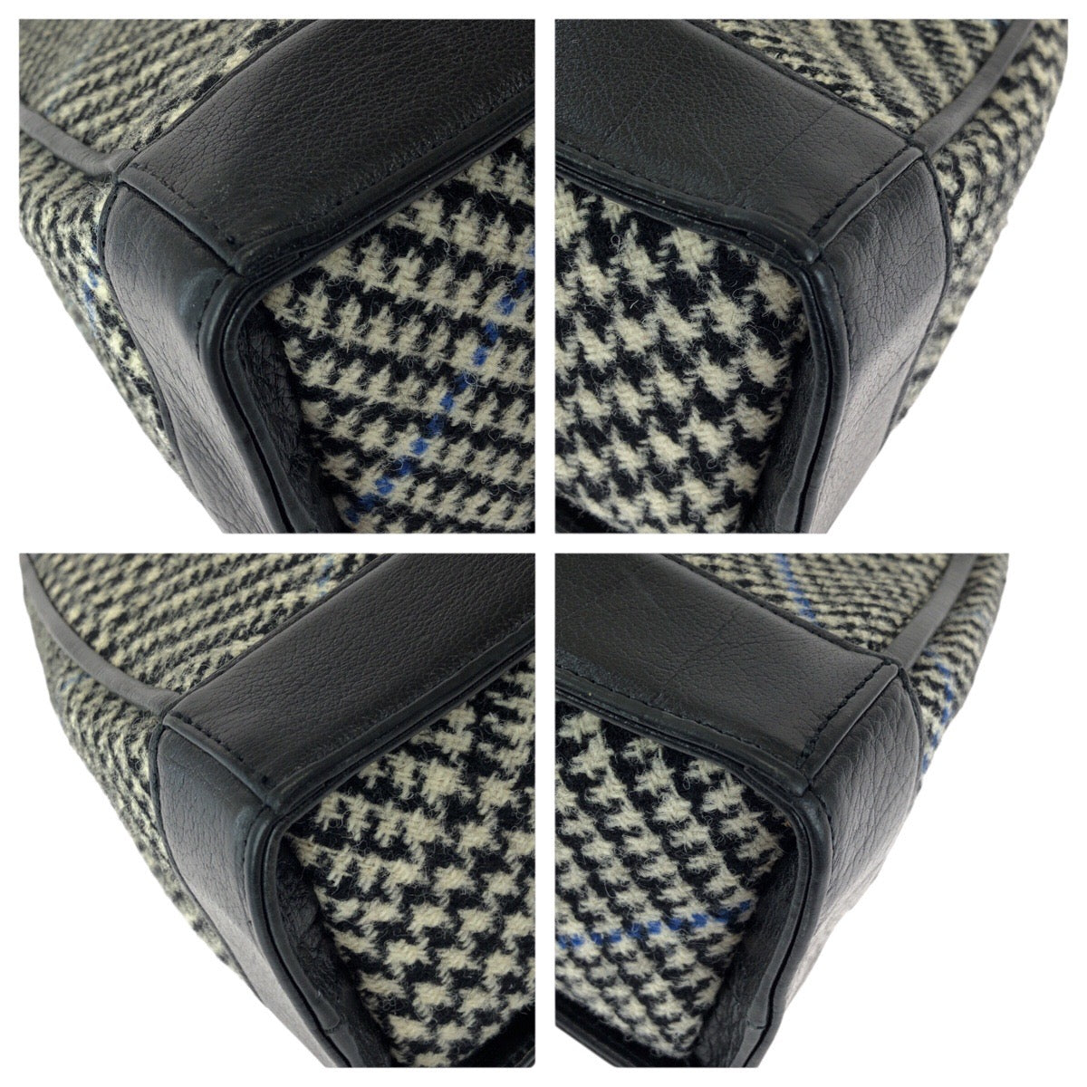 24240
Vivienne Westwood ヴィヴィアンウエストウッド ヴィンテージ ブラック 黒 ゴールド金具 ツイード / レザー ハンドバッグ レディース ABP21