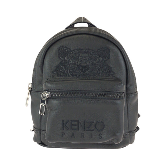 24242
KENZO ケンゾー 刺繍 ブラック 黒 シルバー金具 レザー リュック・デイパック ミニバックパック メンズ A35