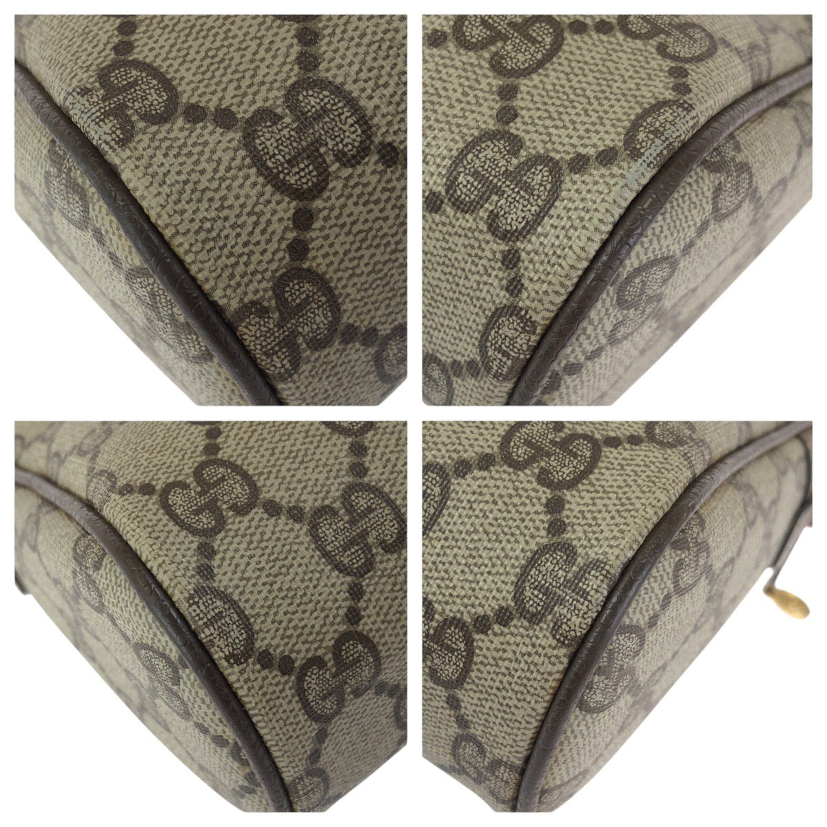 24243
GUCCI グッチ ヴィンテージ オールドグッチ シェリーライン ベージュ ブラウン ゴールド金具 GGスプリームキャンバス 75 01 012 クラッチバッグ セカンドバッグ メンズ AB21
