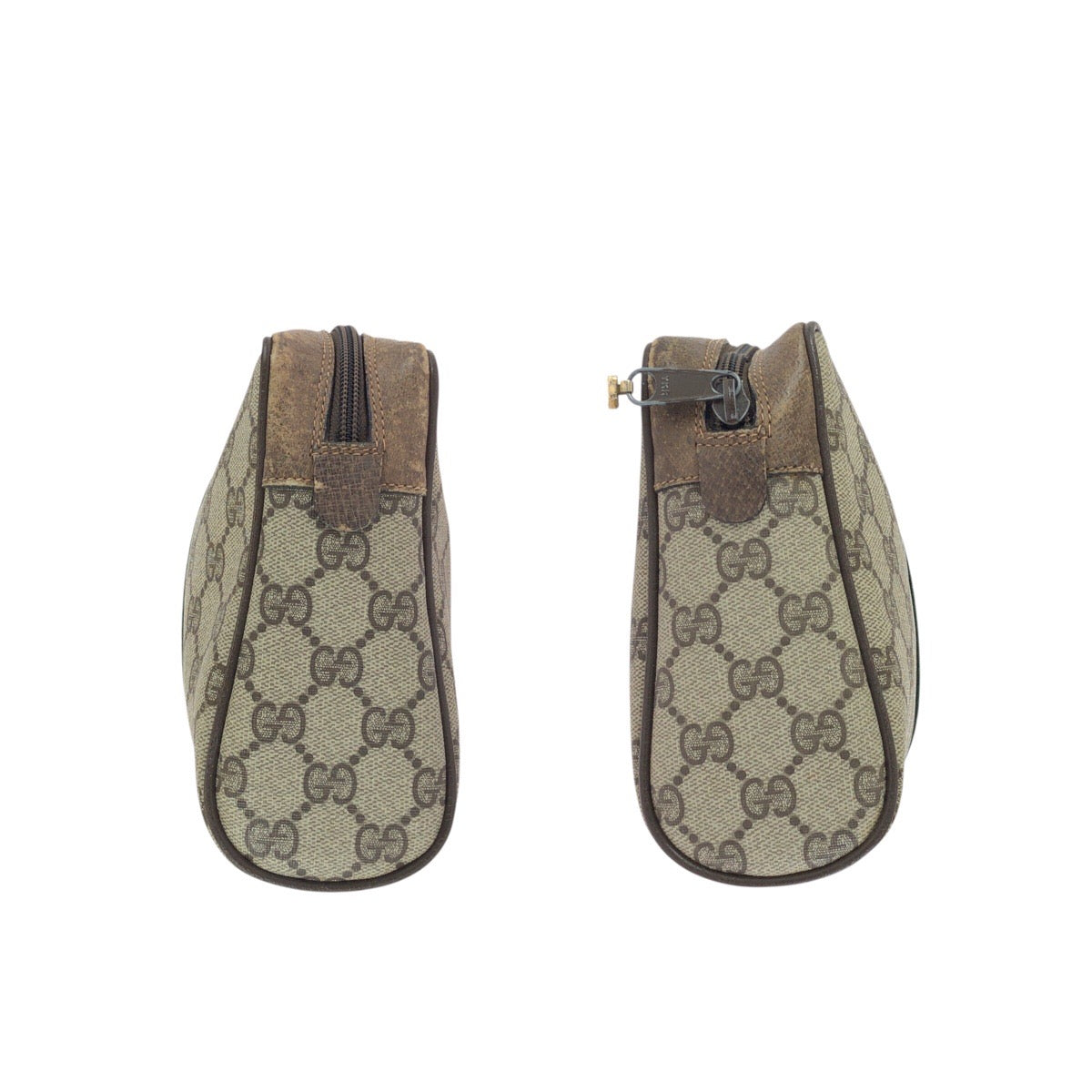 24243
GUCCI グッチ ヴィンテージ オールドグッチ シェリーライン ベージュ ブラウン ゴールド金具 GGスプリームキャンバス 75 01 012 クラッチバッグ セカンドバッグ メンズ AB21
