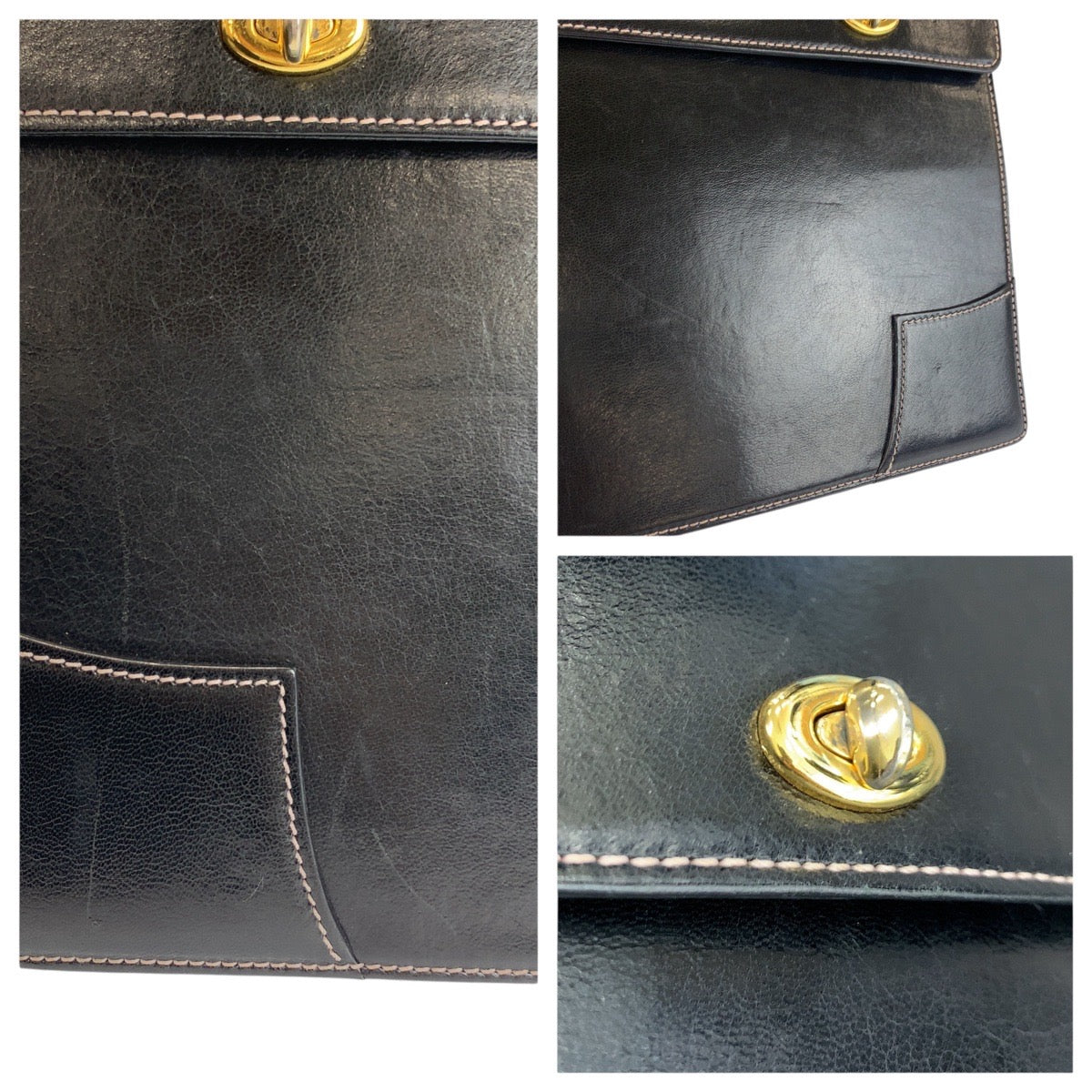 24244
Vivienne Westwood ヴィヴィアンウエストウッド ブラック 黒 ゴールド金具 レザー ビジネスバッグ ブリーフケース メンズ ABP21