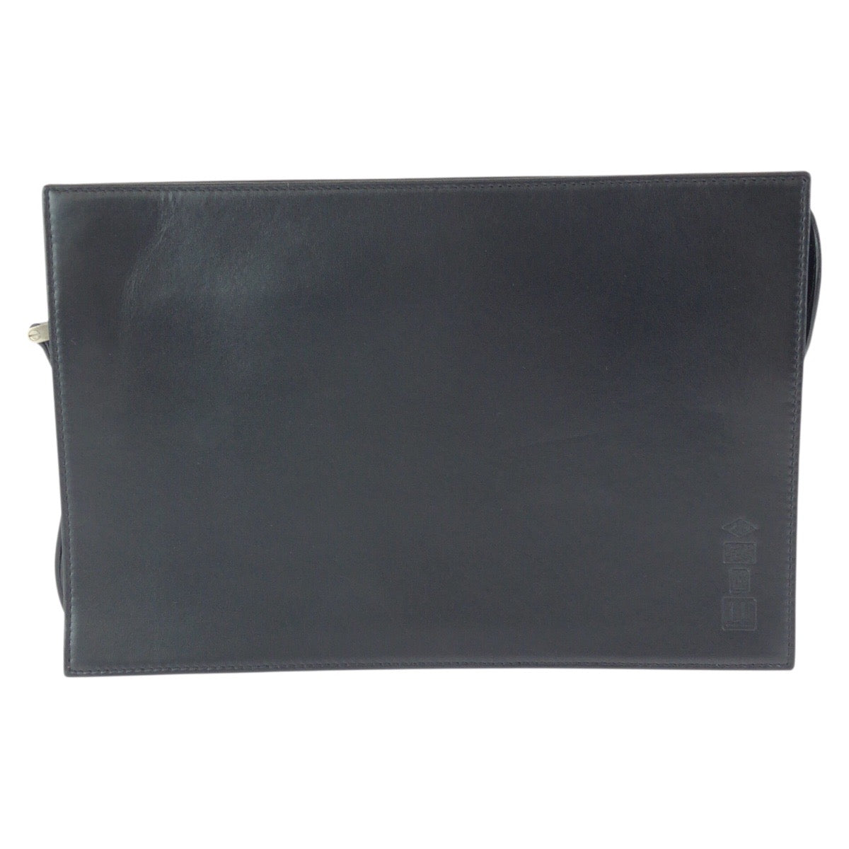 24245
Dunhill Black Leather Clutch Bag Second Bag Men's ABP21