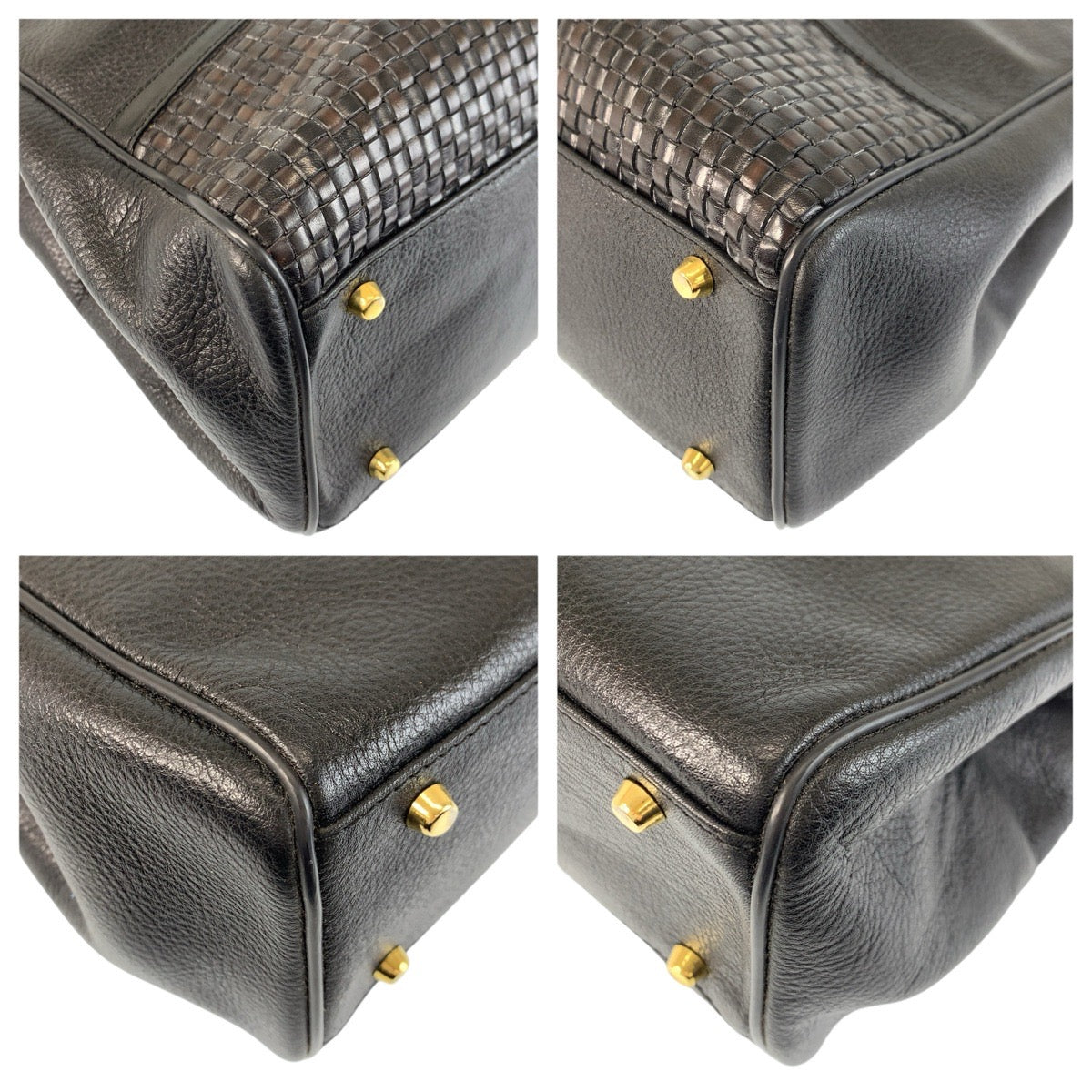 24246
BALLY バリー ブラック 黒 ゴールド金具 レザー トートバッグ チェーンショルダーバッグ レディース ABP21