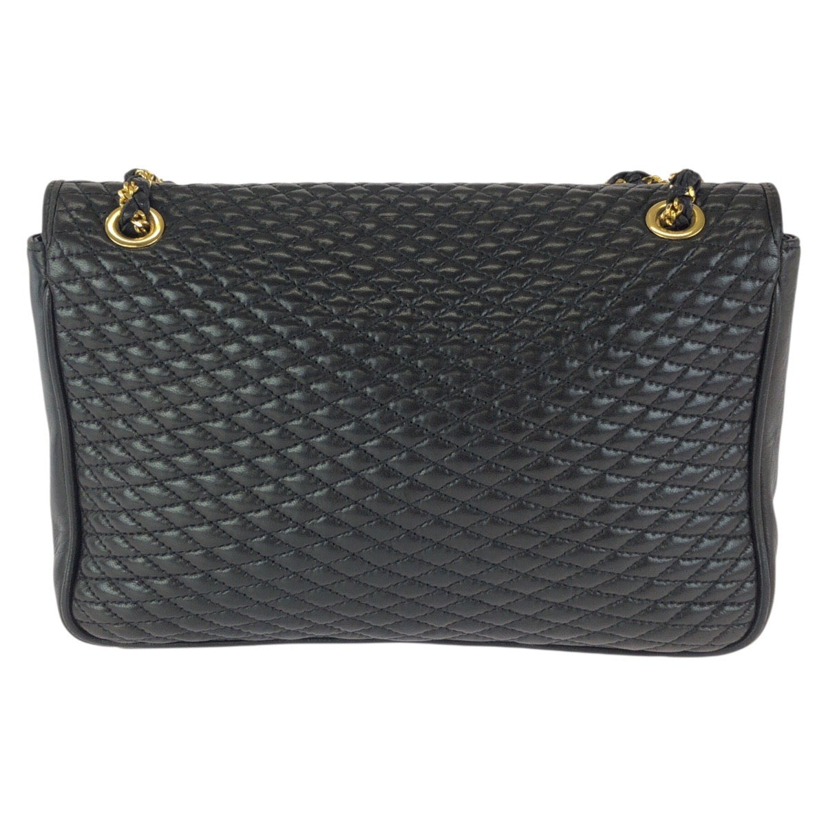 24247
BALLY バリー ヴィンテージ キルティング ブラック 黒 ゴールド金具 レザー チェーンショルダーバッグ レディース ABP21