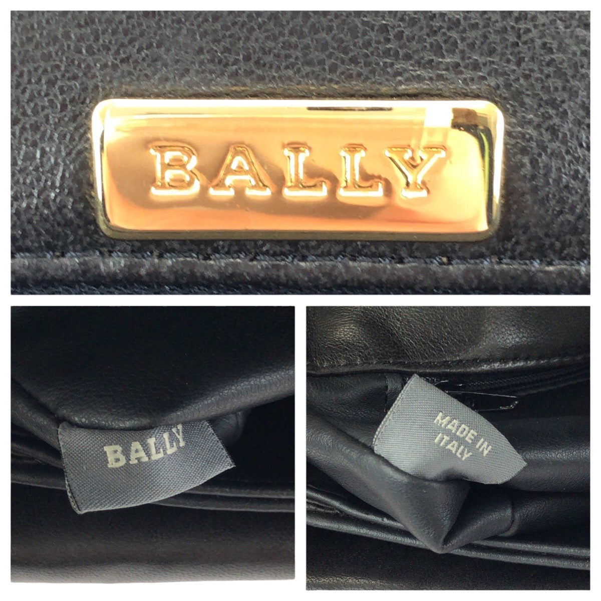 24247
BALLY バリー ヴィンテージ キルティング ブラック 黒 ゴールド金具 レザー チェーンショルダーバッグ レディース ABP21