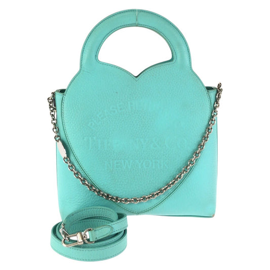 24256
TIFFANY&Co. ティファニー リターン トゥ ティファニー ハート ２way ライトブルー シルバー金具 レザー ショルダーバッグ ハンドバッグ レディース ABP42