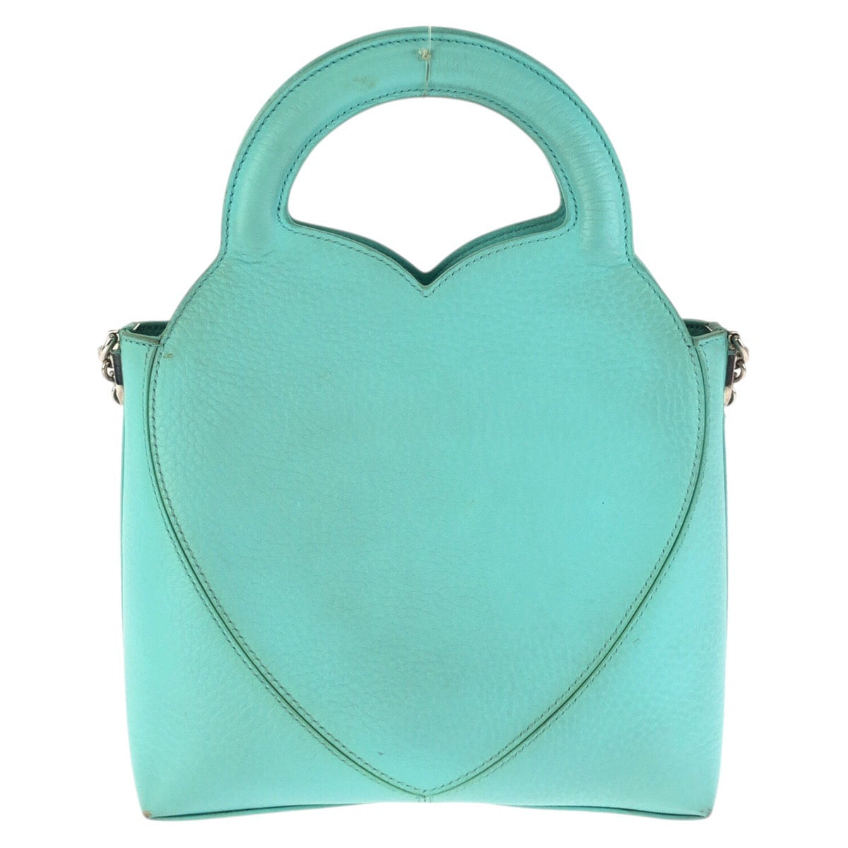 24256
TIFFANY&Co. Tiffany Return to Tiffany Heart 2-way Light Blue Silver Hardware Leather Shoulder Bag Handbag Ladies ABP42