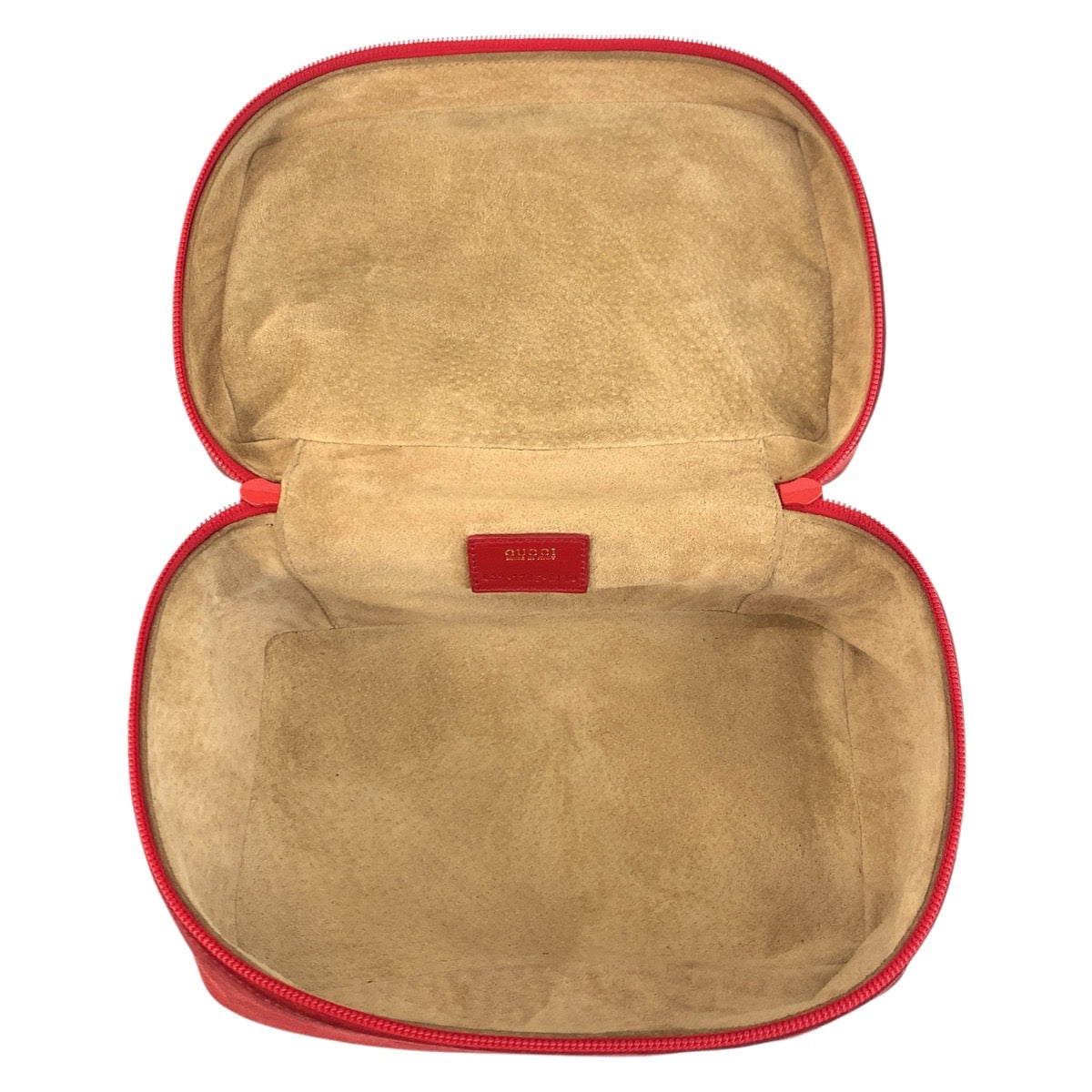 24258
GUCCI グッチ ホースビット レッド ゴールド金具 スウェード 032 1705 0140 ハンドバッグ バニティバッグ レディース AB28