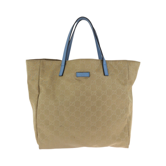 24259
GUCCI グッチ ベージュ ブルー ナイロン / レザー 282439 ショルダーバッグ トートバッグ レディース ABP35