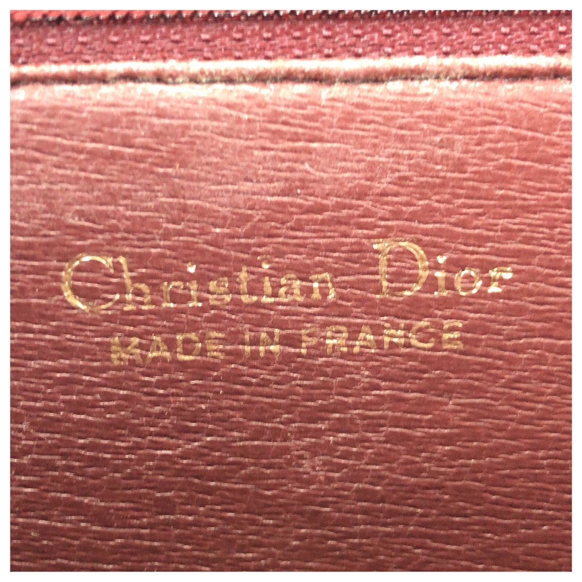 24263
Christian Dior クリスチャンディオール ヴィンテージ レッド ゴールド金具 レザー ショルダーバッグ ポシェット レディース ABP42