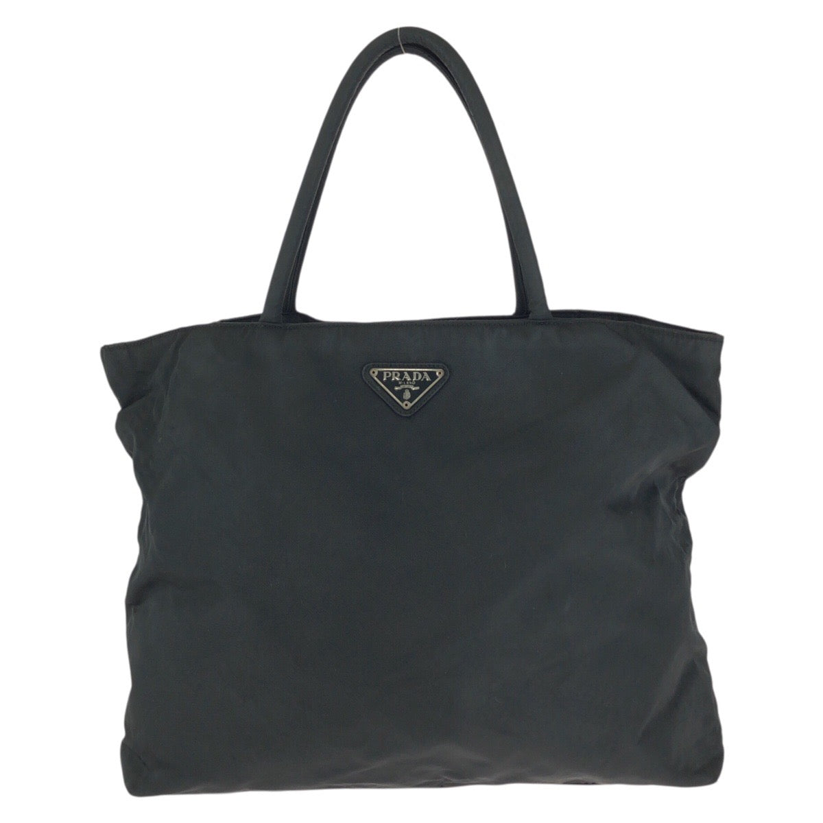 24267
PRADA プラダ テスート 三角ロゴプレート ブラック 黒 シルバー金具 ナイロン トートバッグ レディース AB30