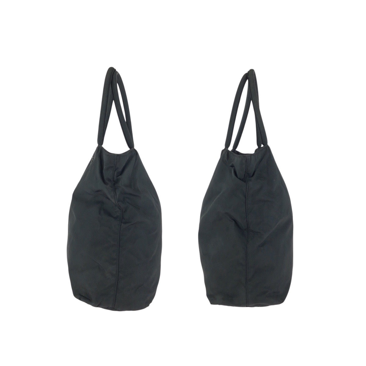 24267
PRADA プラダ テスート 三角ロゴプレート ブラック 黒 シルバー金具 ナイロン トートバッグ レディース AB30