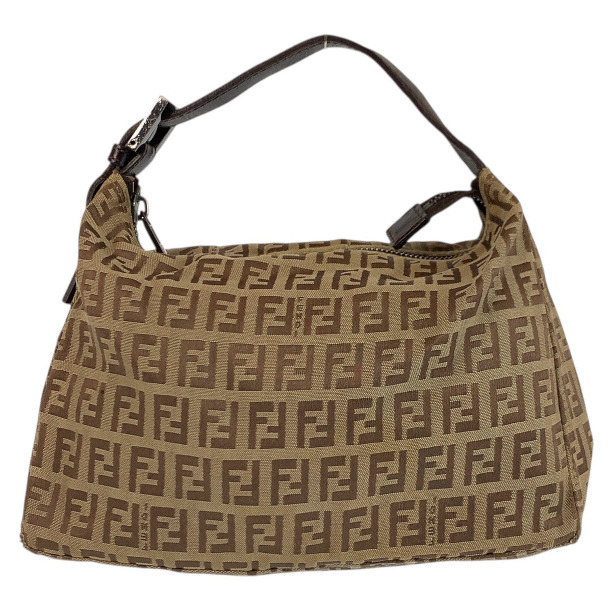 24269
FENDI フェンディ ズッキーノ ブラウン ベージュ キャンバス / レザー 8N0005 ハンドバッグ レディース AB35