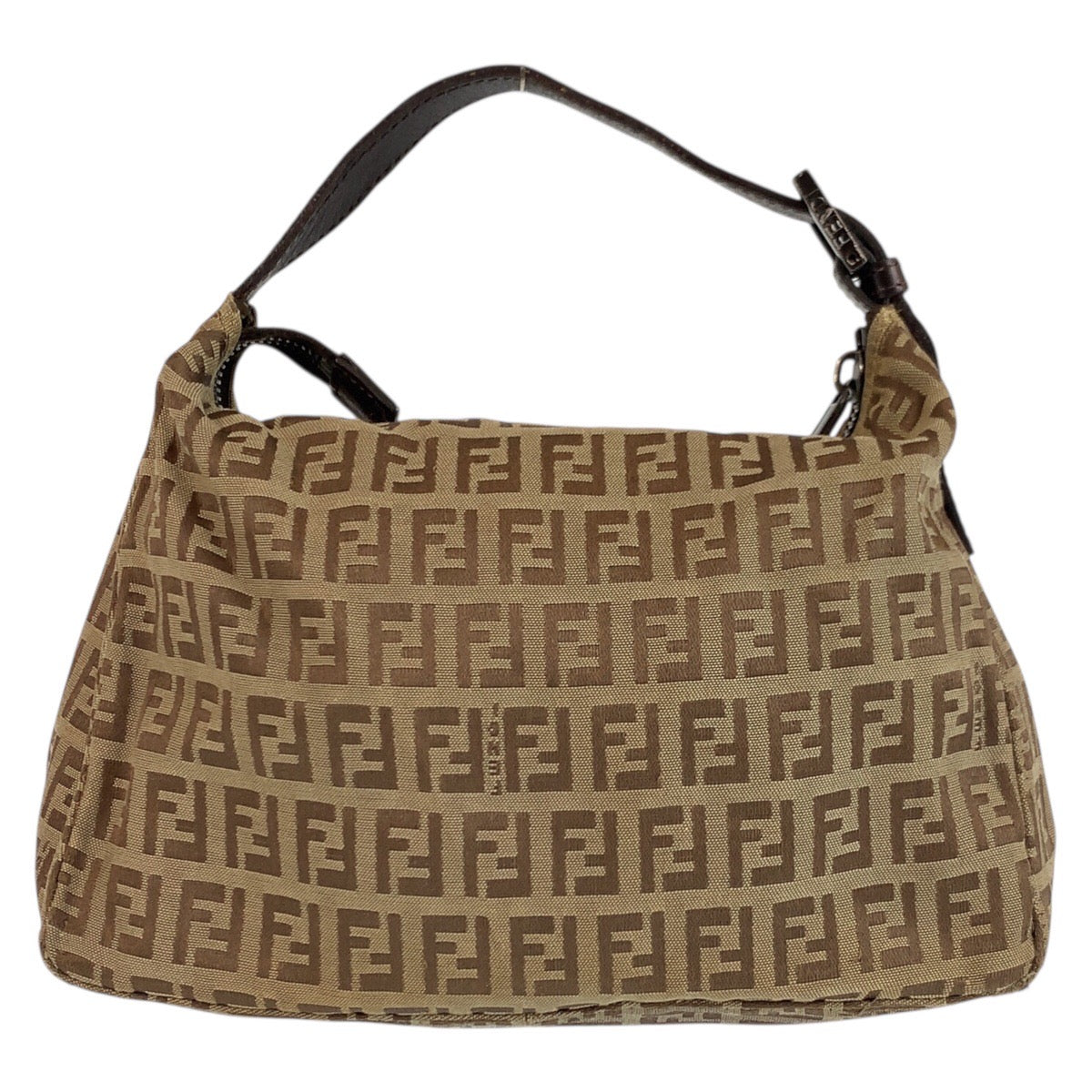 24269
FENDI フェンディ ズッキーノ ブラウン ベージュ キャンバス / レザー 8N0005 ハンドバッグ レディース AB35