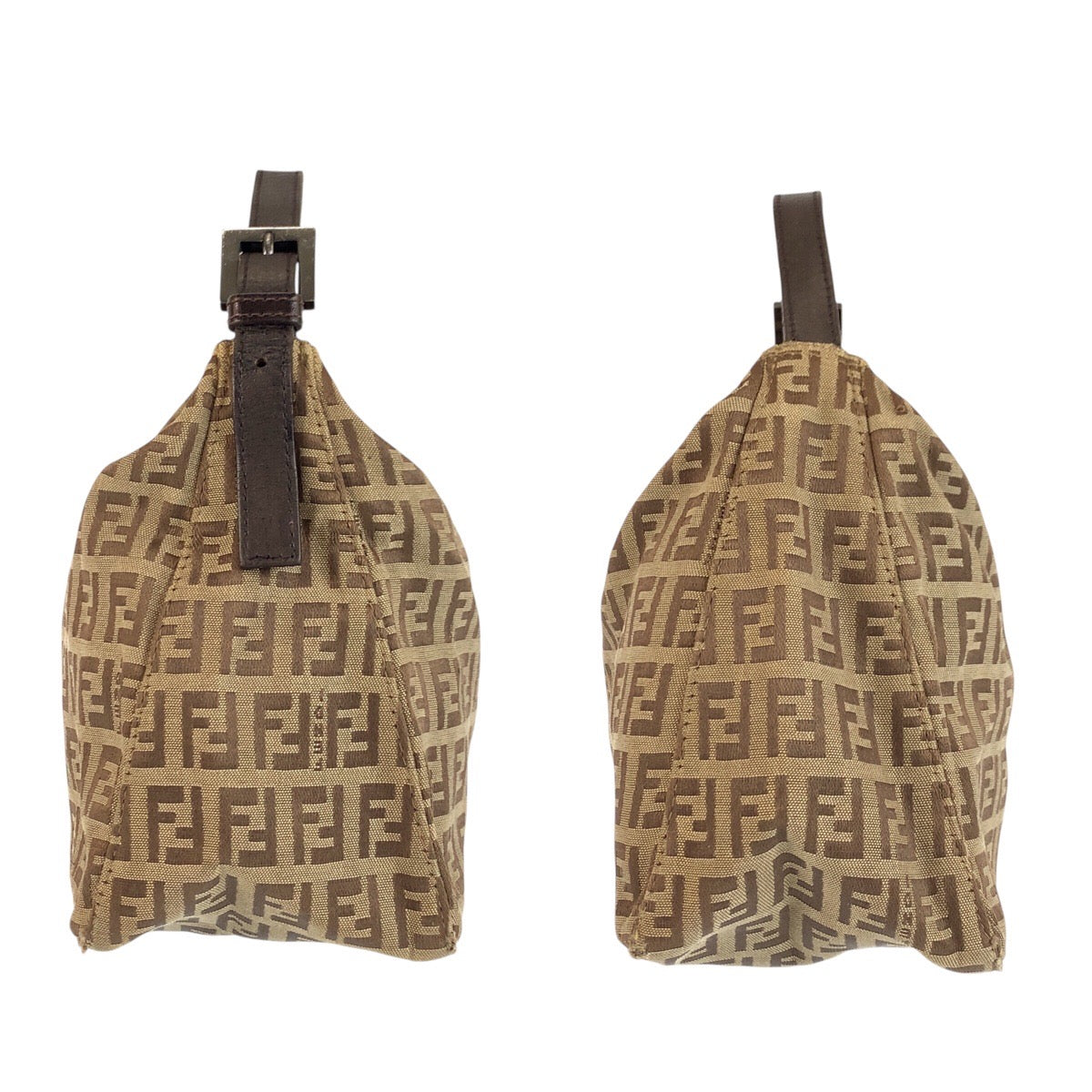 24269
FENDI フェンディ ズッキーノ ブラウン ベージュ キャンバス / レザー 8N0005 ハンドバッグ レディース AB35