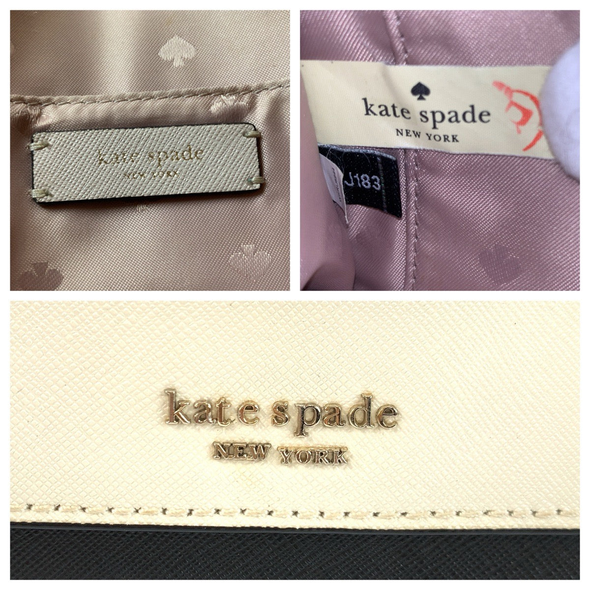 24271
Kate Spade White Black Silver Hardware Leather Handbag Shoulder Bag 2WAY Women's ABP8