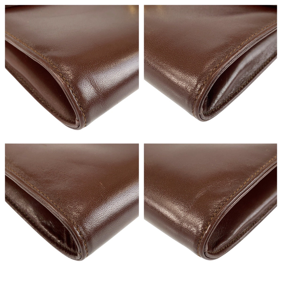 24274
CELINE セリーヌ ヴィンテージ ブラゾン ブラウン ゴールド金具 レザー F/08 ショルダーバッグ ポシェット レディース ABP42