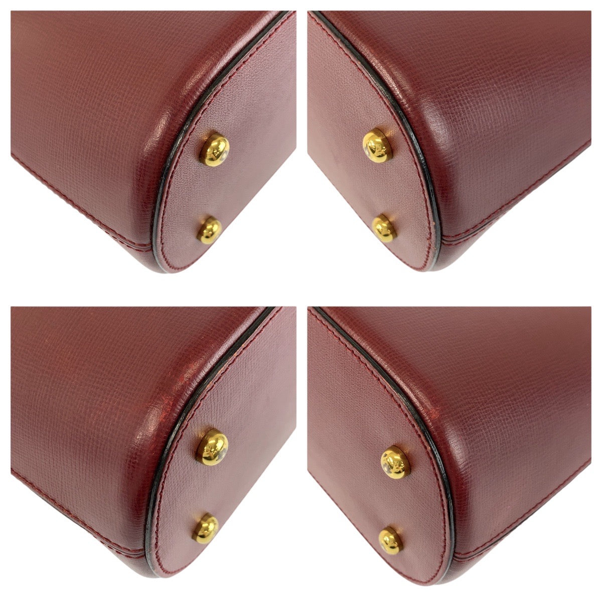 24275
CARTIER カルティエ マストライン ボルドー ゴールド金具 レザー ショルダーバッグ レディース ABP35