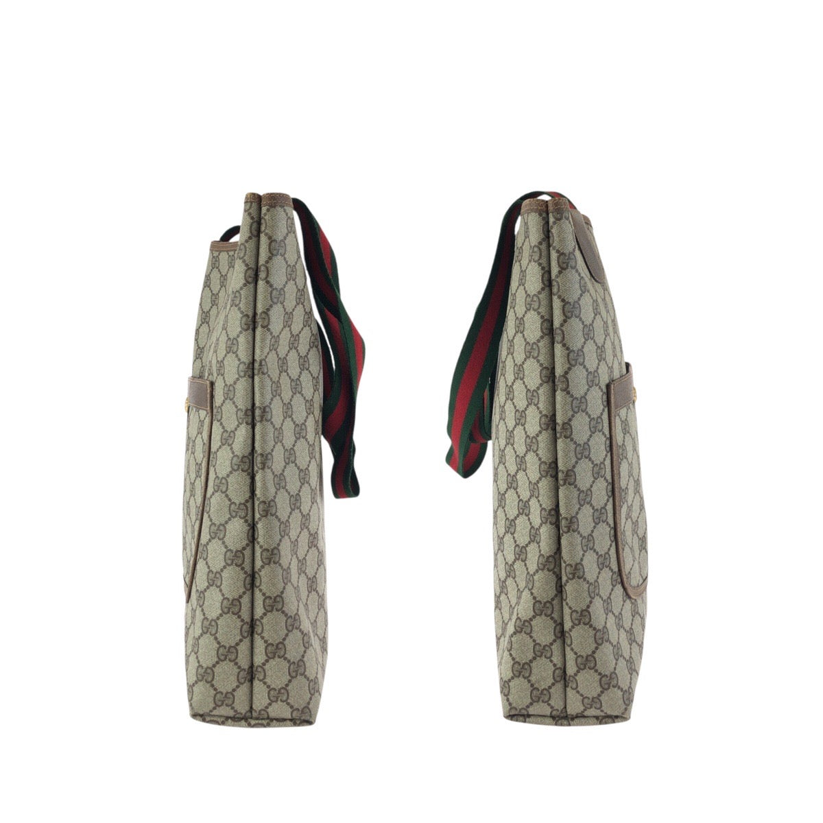 24278
GUCCI グッチ ヴィンテージ オールドグッチ シェリーライン ベージュ ブラウン GGスプリームキャンバス 39 02 003 ショルダーバッグ トートバッグ レディース ABP28