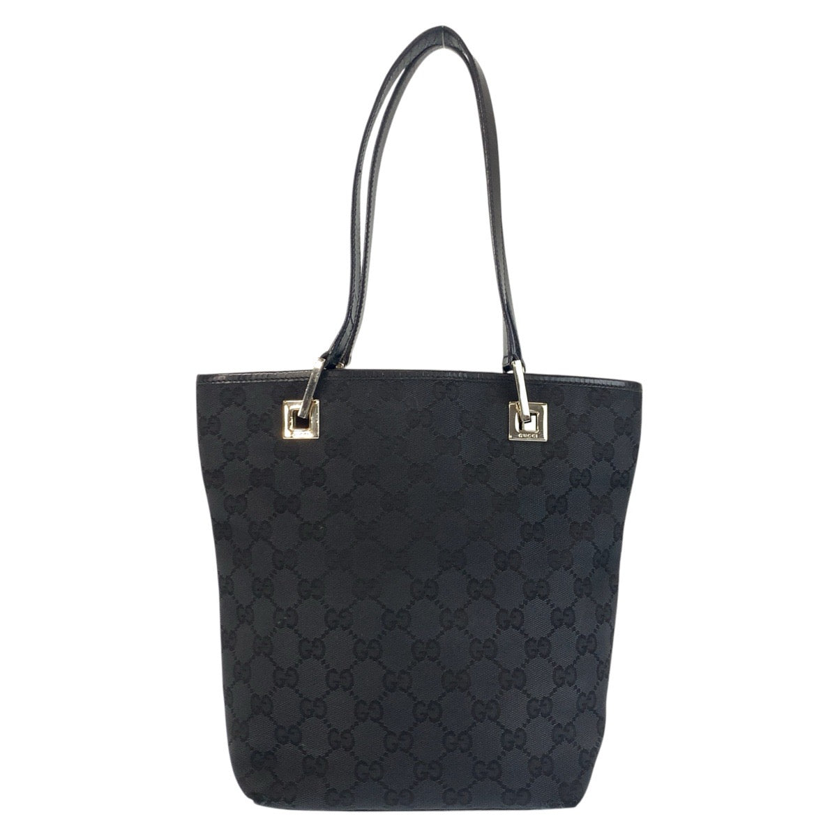 24282
GUCCI グッチ ブラック 黒 GGキャンバス / レザー 002 1099 トートバッグ ハンドバッグ レディース AB35
