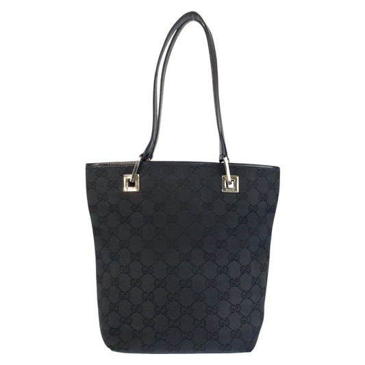 24282
GUCCI グッチ ブラック 黒 GGキャンバス / レザー 002 1099 トートバッグ ハンドバッグ レディース AB35