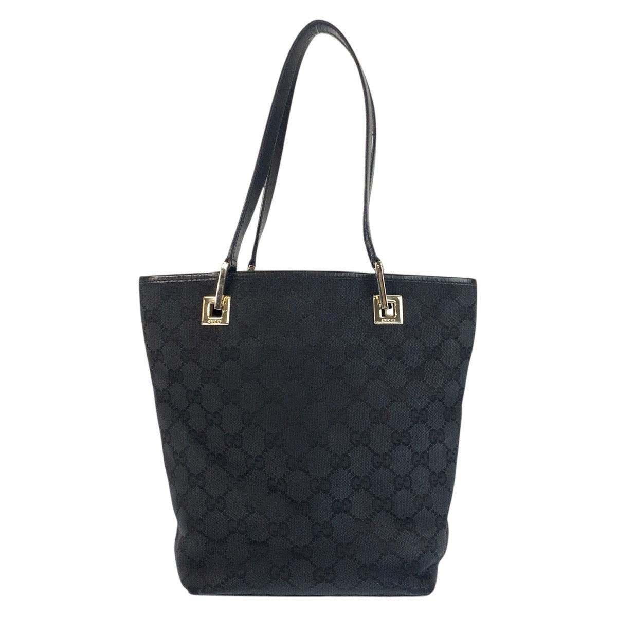24282
GUCCI グッチ ブラック 黒 GGキャンバス / レザー 002 1099 トートバッグ ハンドバッグ レディース AB35