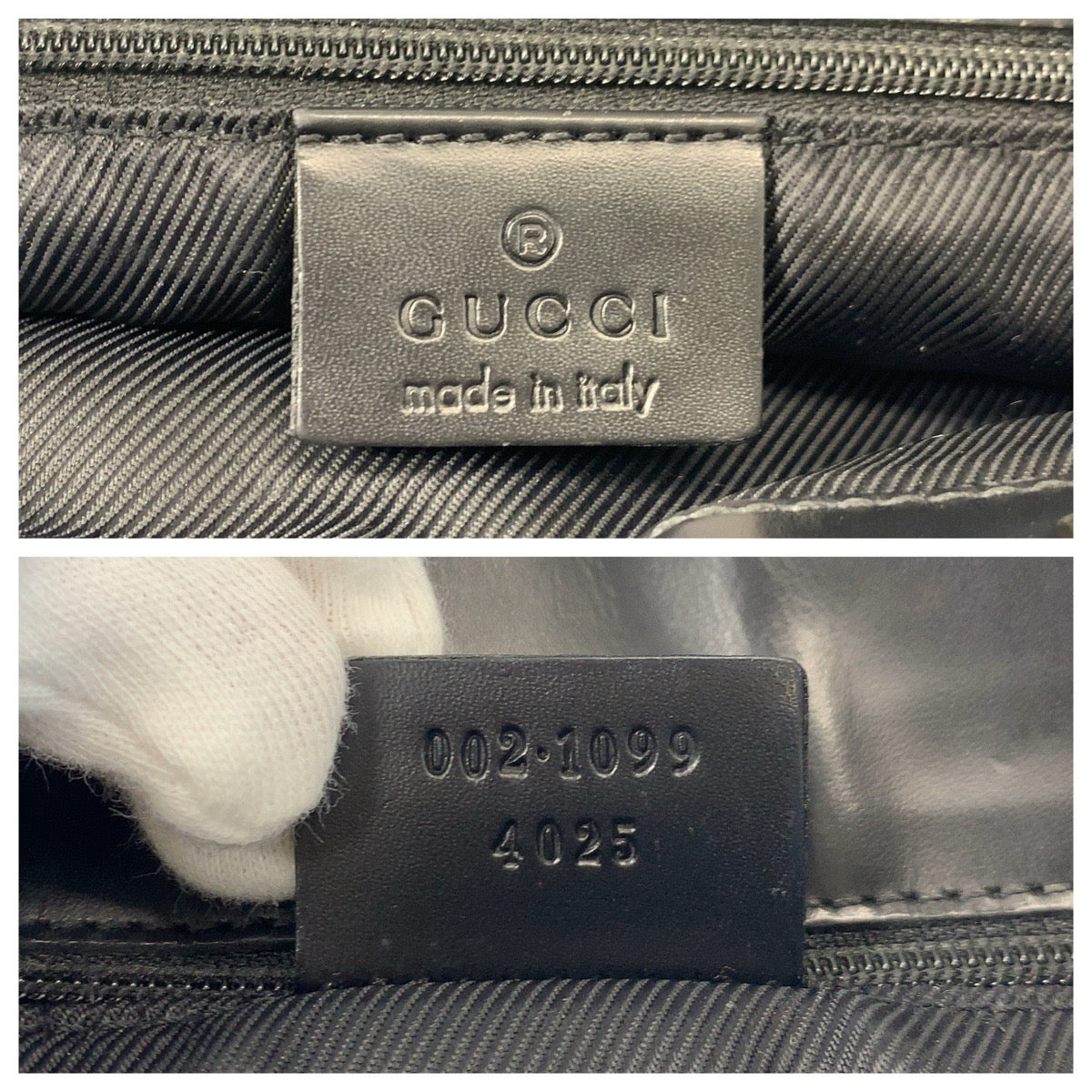 24282
GUCCI グッチ ブラック 黒 GGキャンバス / レザー 002 1099 トートバッグ ハンドバッグ レディース AB35