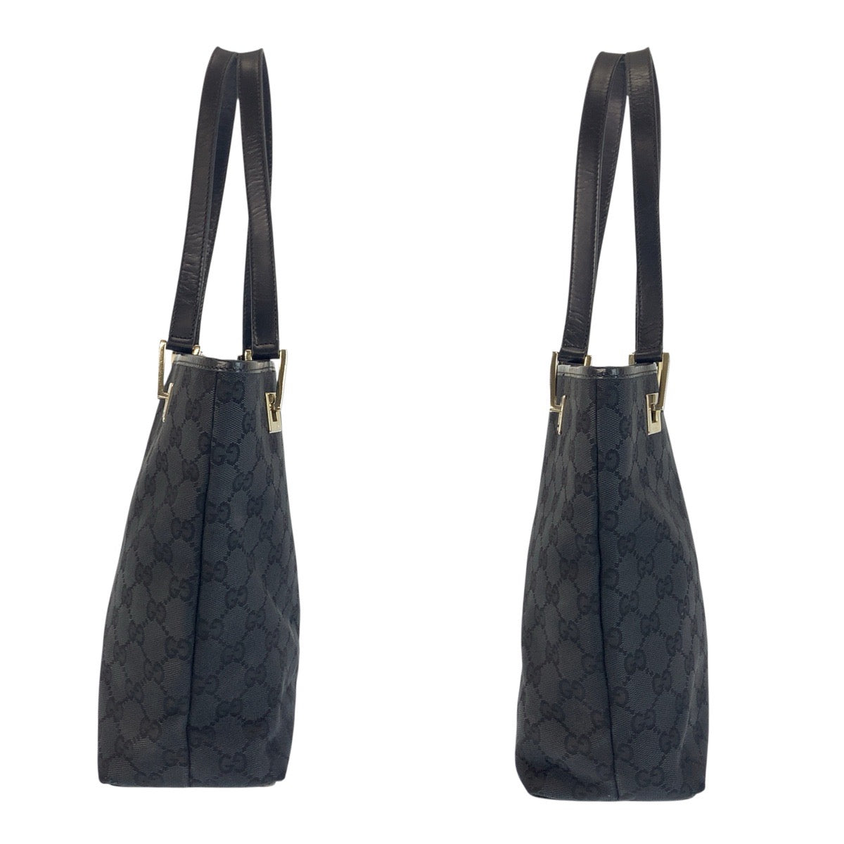 24282
GUCCI グッチ ブラック 黒 GGキャンバス / レザー 002 1099 トートバッグ ハンドバッグ レディース AB35