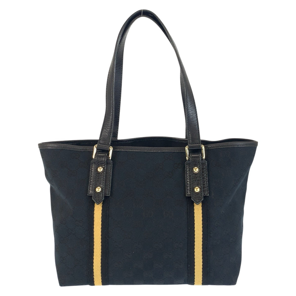 24283
GUCCI グッチ シェリーライン ブラック 黒 ゴールド金具 GGキャンバス 137396 トートバッグ ショルダーバッグ レディース ABP42