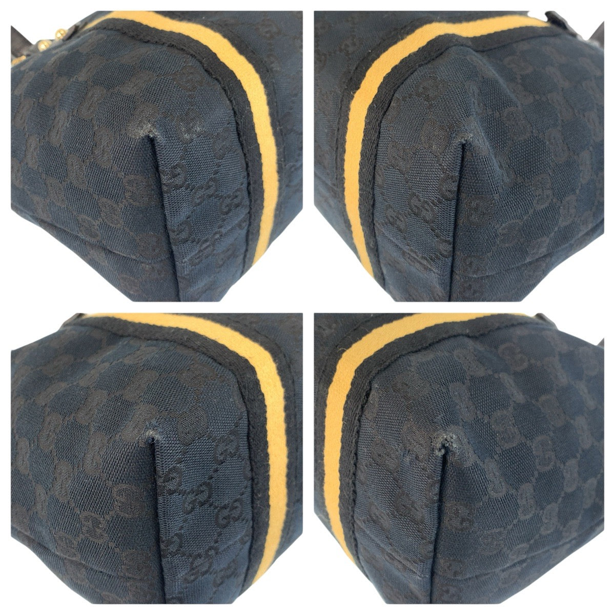 24283
GUCCI グッチ シェリーライン ブラック 黒 ゴールド金具 GGキャンバス 137396 トートバッグ ショルダーバッグ レディース ABP42