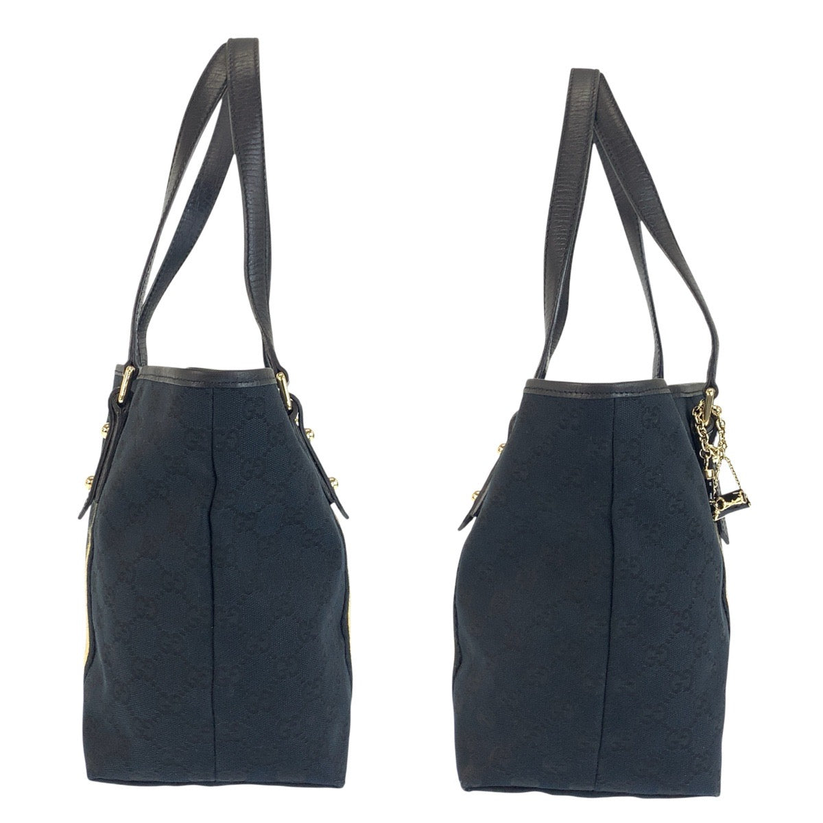 24283
GUCCI グッチ シェリーライン ブラック 黒 ゴールド金具 GGキャンバス 137396 トートバッグ ショルダーバッグ レディース ABP42